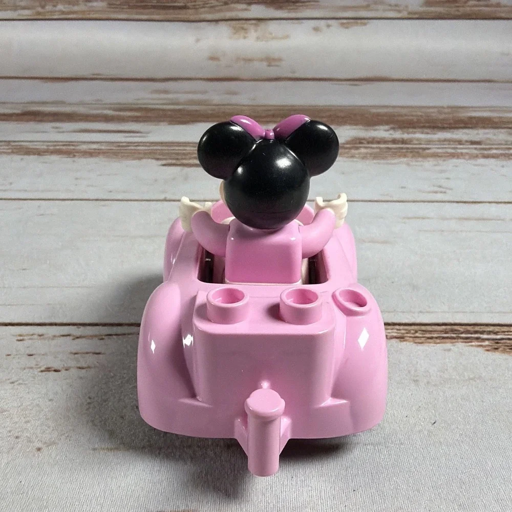 LEGO Duplo Disney Minnie Mouse Pink Car Vehicle Replacement Figure Used